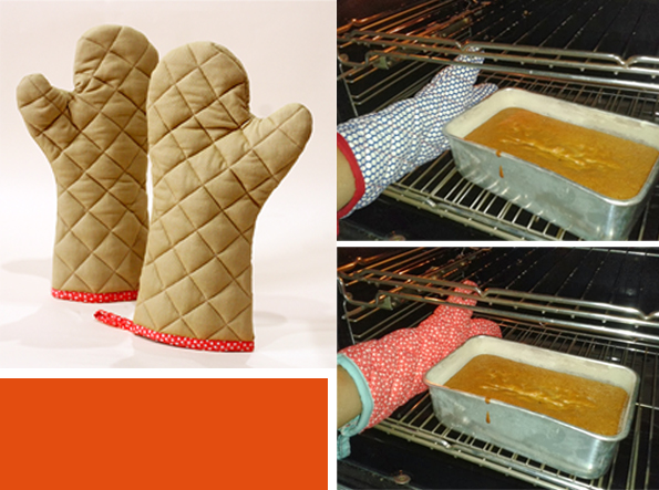 oven mitts.